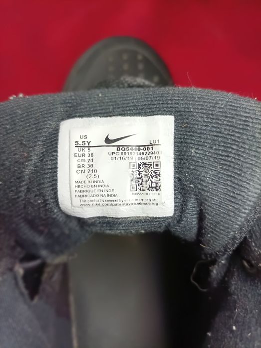 кроссовки ботинки Nike Court Borough Mid, 38 р. кожаные, б/у