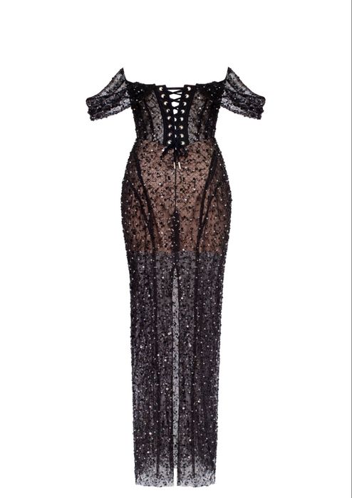 Новое вечернее платье Milla Nova | Черное в пайетках | Оригинал