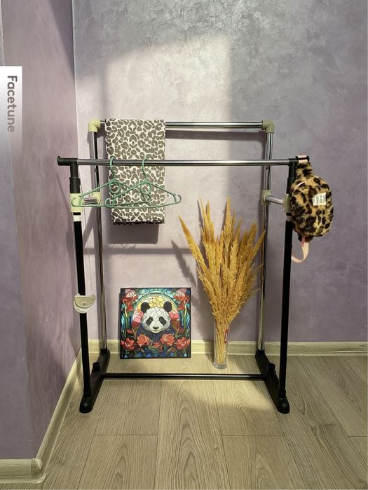 Стойка для одежды 70х37 см; стійка для одягу, речей; вішалка подвійна