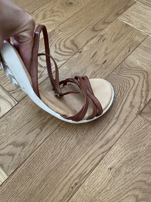 Sandały Grand Step Shoes r.37 skóra naturalna hiszpańskie