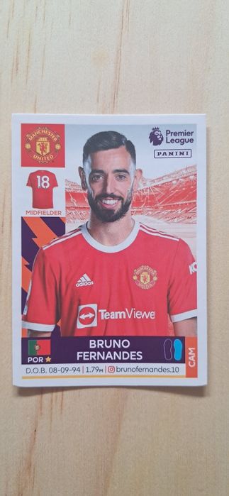 Cromo futebol de Bernardo Silva(Premier League)da Panini