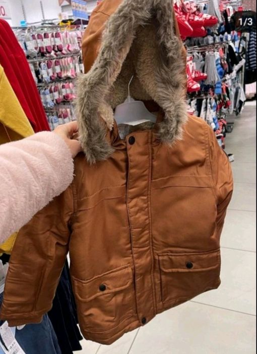 Парка куртка 116см 122см нова курточка пальто зимове комбінезон парка