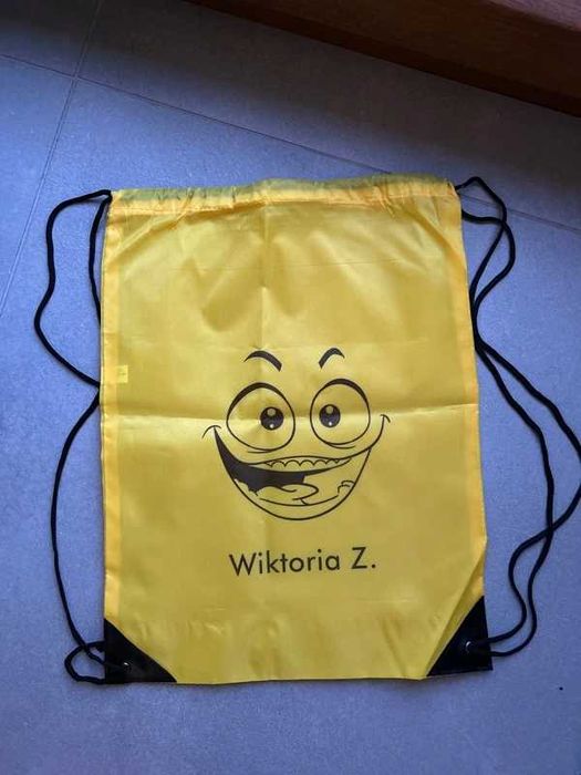 2x worek na buty strój z nadrukiem dziewczynka Wiktoria Z