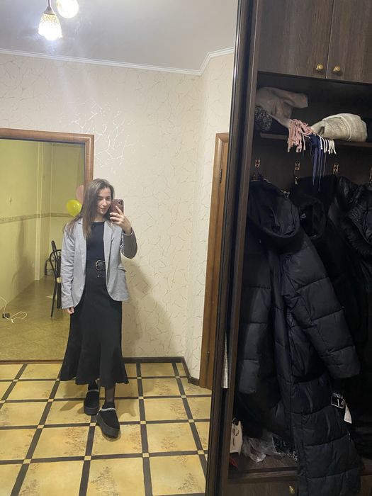 Сірий жіночий піджак n&m, чудовий стан!