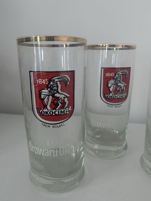 3 kolekcjonerskie pokale kufle do piwa Okocim