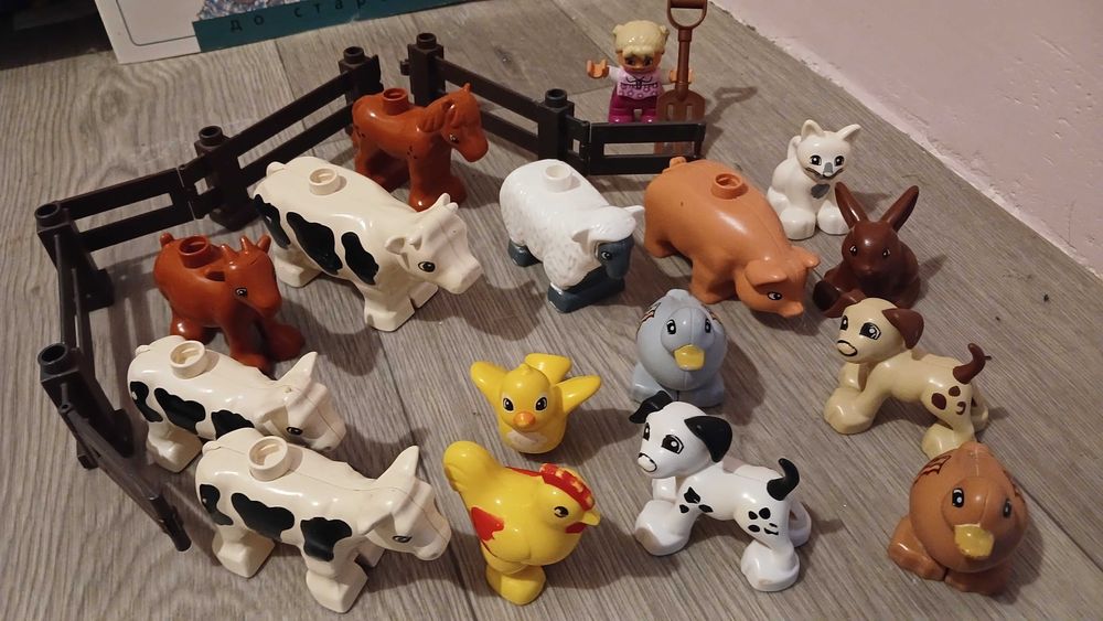 Тварини лего дупло, вживане, 75 грн штука