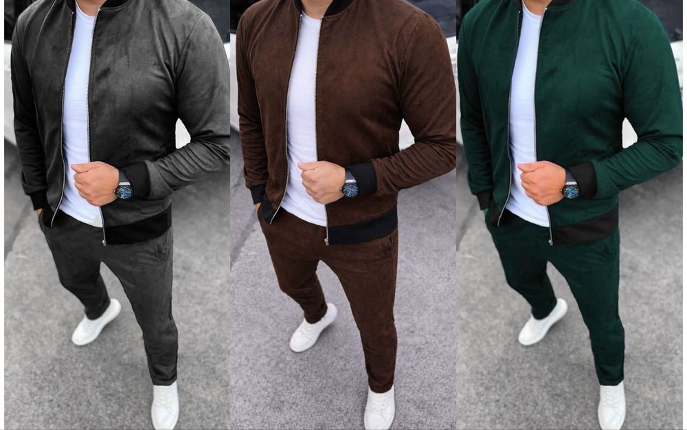 Чоловічий замшевий костюм/5