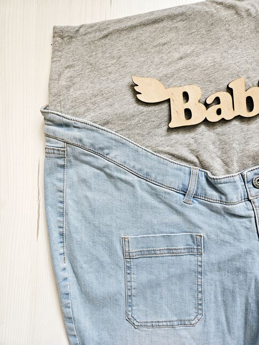 Джинси для вагітних XXL (50-52), C&A, Німеччина, джинси блакитні для в