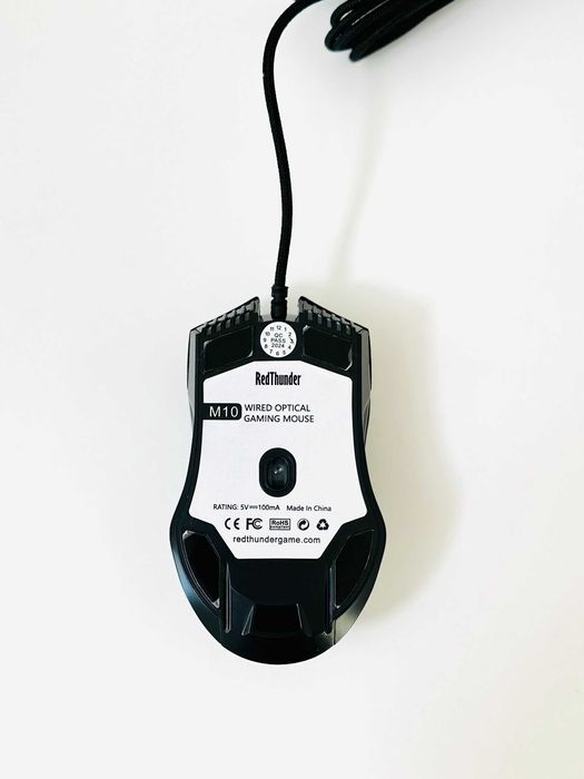 Провідна ігрова RGB клавіатура RedThunder K10 + миша та підставка