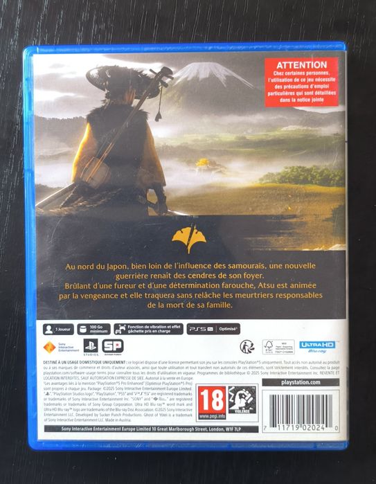 Ghost of yotei PlayStations 5
