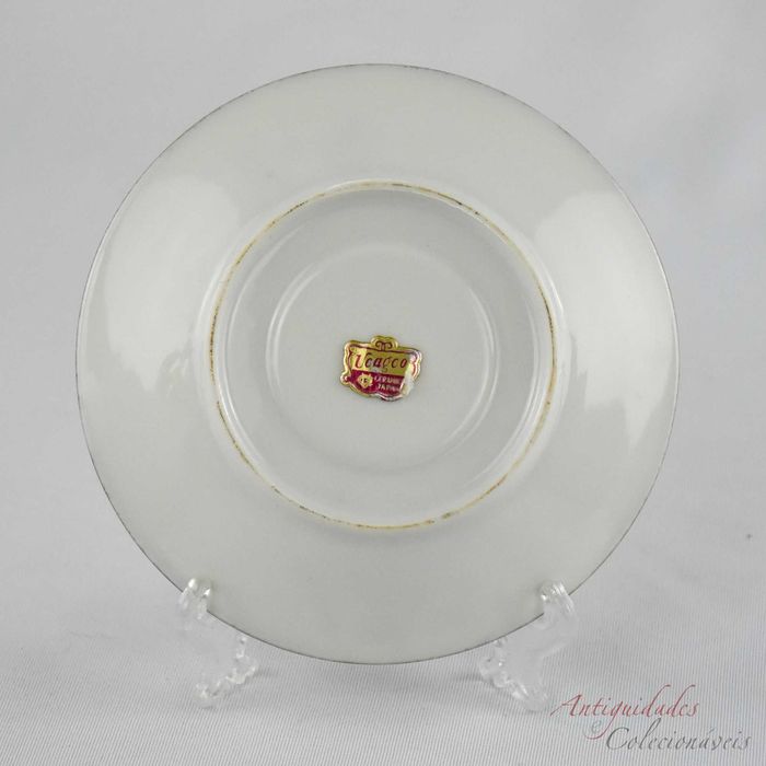 Chávena de café e pires Lustrina, “November Chrysanthemum” circa 1950