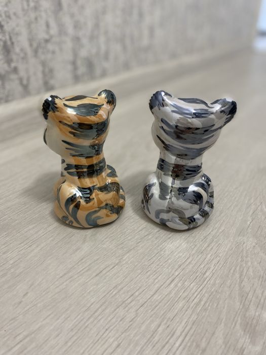 2 Фігурки часів СССР, фарфор Тигрята