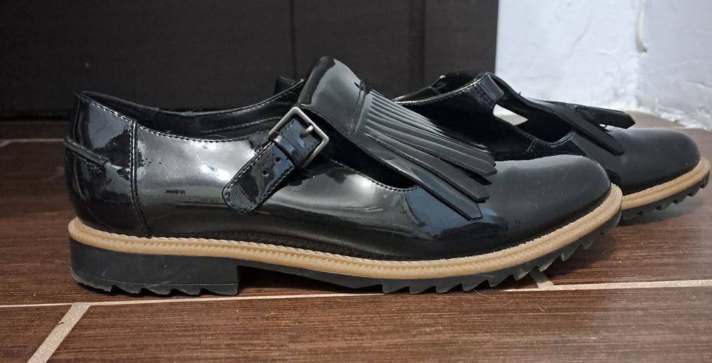 CLARKS  griffin półbuty damskie skórzane 40
