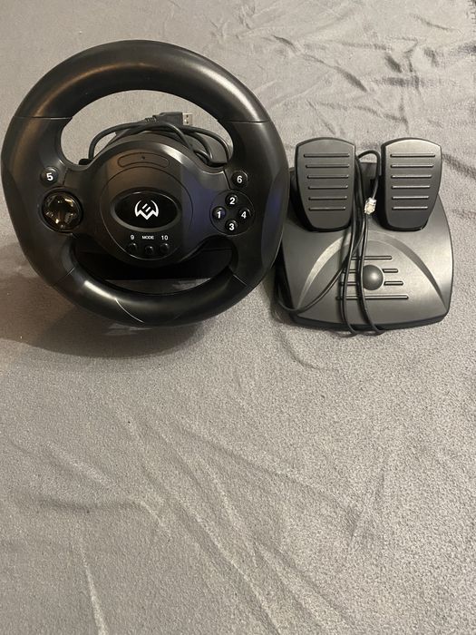 Игровой руль Sven GC-W300 с педалями, полный комплект, коробка