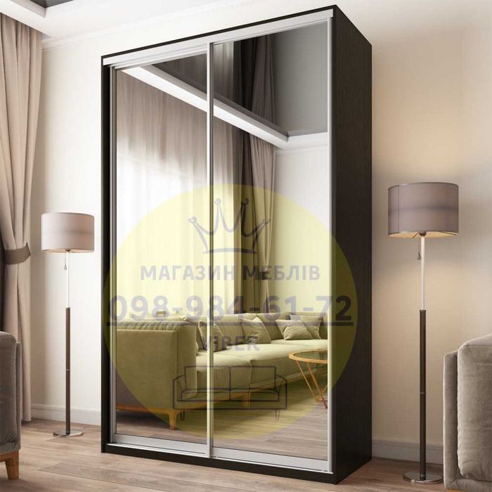 Шкаф купе 160х60х240 зеркальный фасады
