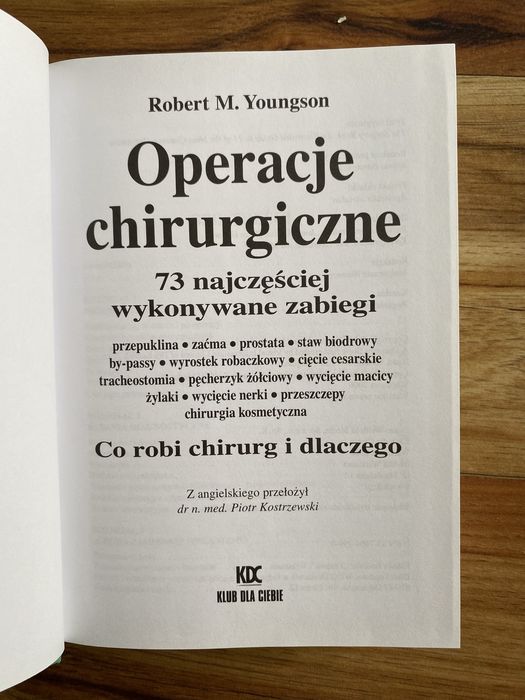 Operacje chirurgiczne. Robert M.Youngson