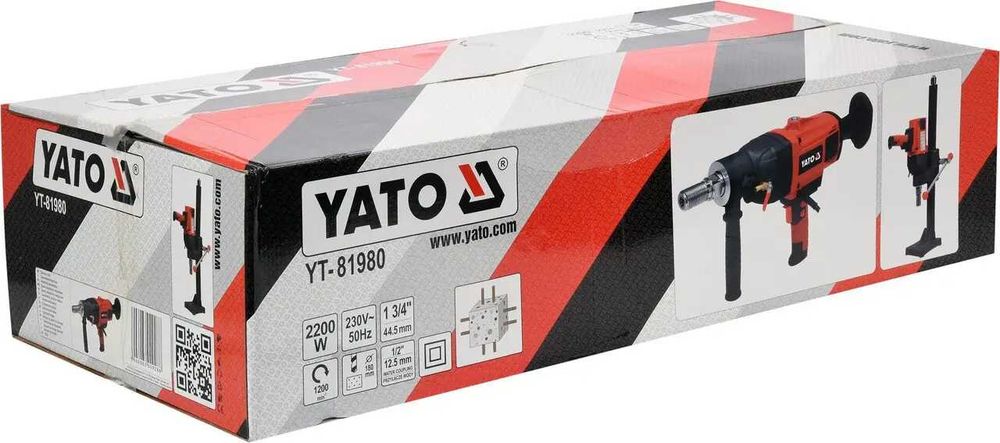 Машина для алмазного свердління YATO 2200 Вт+штатив буріння до 180 мм