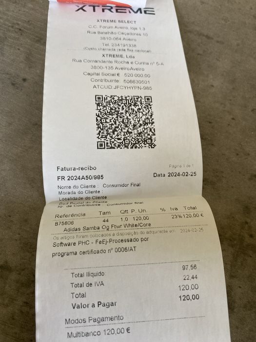 Sapatilhas Adidas Samba - homem