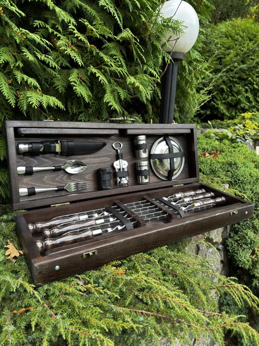 Шампура в деревянном кейсе ,ручная работа  от Производителя,