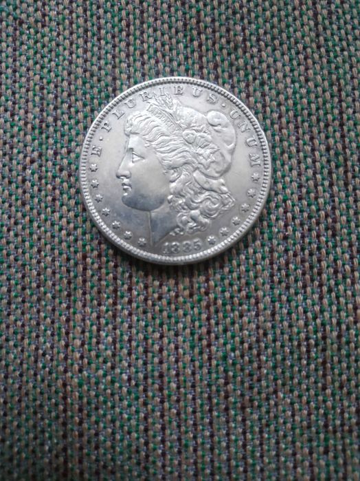 Серебряный доллар 1885г.