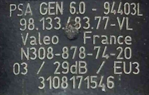 Sensor de Estacionamento Frente 9813348377 - PEUGEOT 508 II