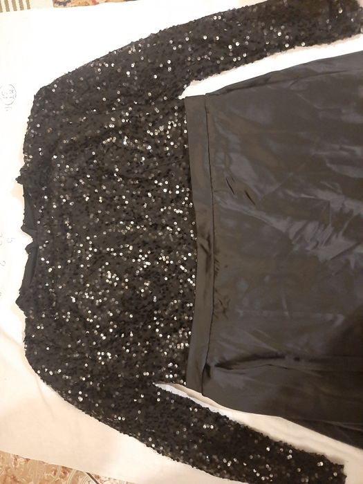 Suknia wieczorowa długa  czarna, 4XL