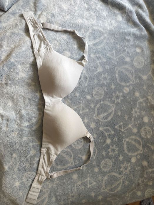 Biustonosz do karmienia H&M, rozmiar 80D / 36D – cielisty/beżowy