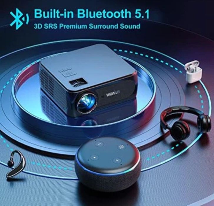 Projetor 9500 lumens / WiFi e office incorporado / Nativa 1080P(Novos