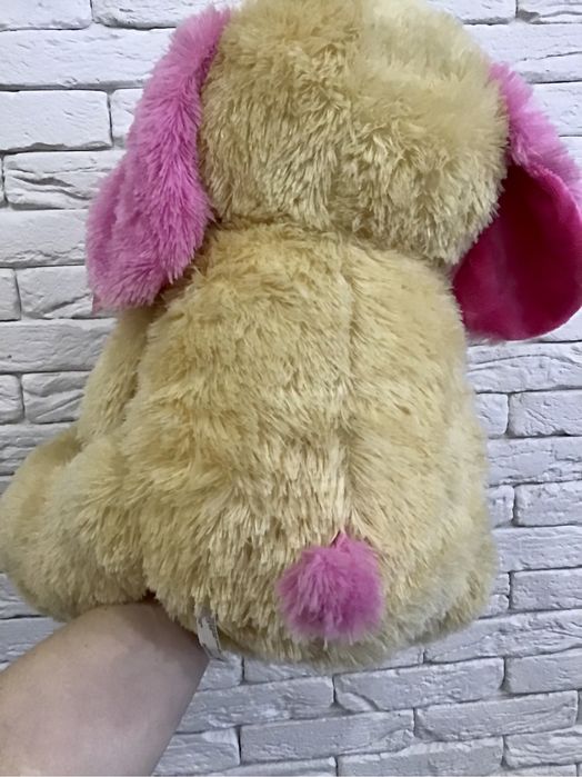 Мяка велика іграшка пес собака Papyrus i love you