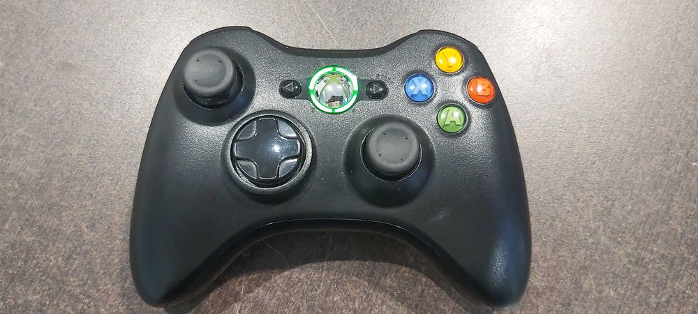 Comando Microsoft Xbox 360 Preto Wireless Sem Fios