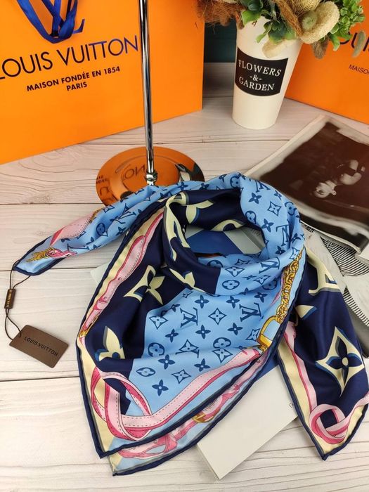 Шелковый платок Louis Vuitton Луи Витон шовкова хустка