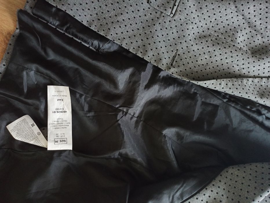 Orsay żakiet damski szary w czarne kropki