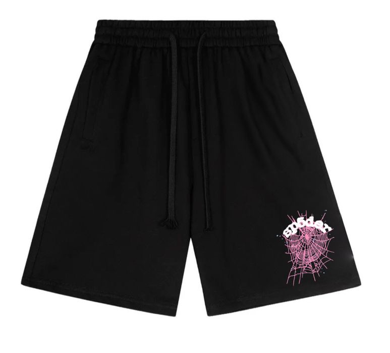 Спортивные шорты Spider Logo черные спайдер  с паутиной New Model