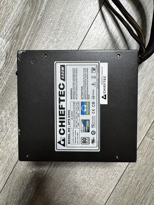 Блок питания Chieftec APS-650C 650W / 80 PLUS / рабочий