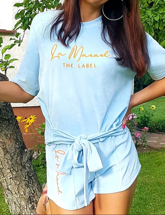 Welurowy komplet La MANUEL