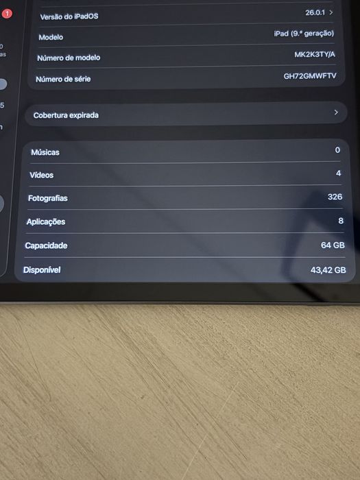 iPad 9ª Geração – 64GB – Impecável