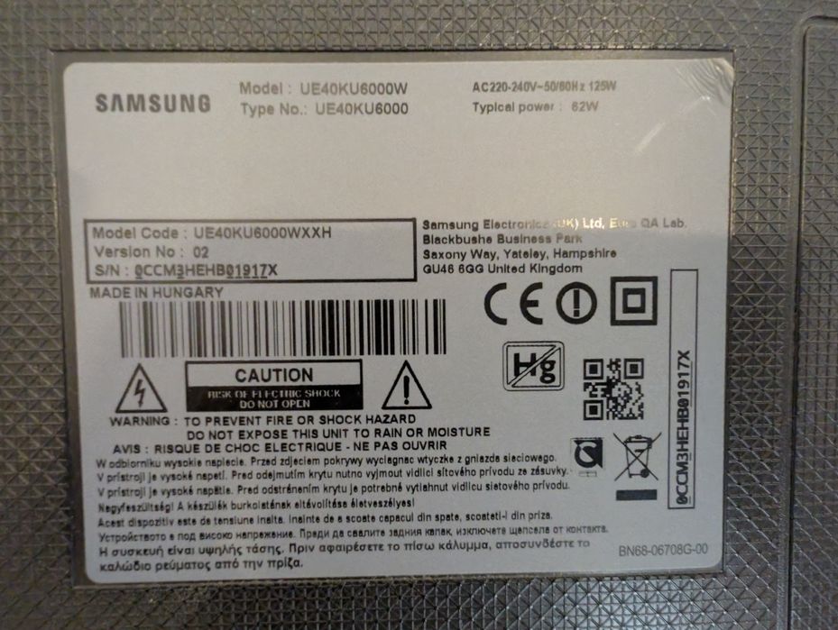 Продам Smart ТВ Samsung UE40KU6000W