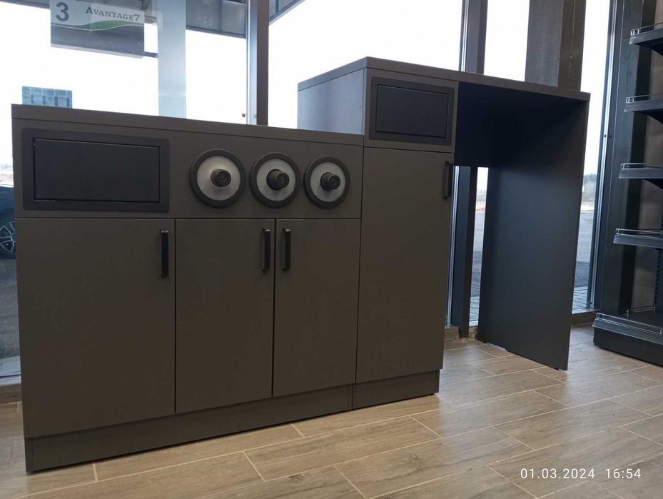 Тумба з ДСП та металу під каву (каво модуль) в торгівельну залу/АЗС