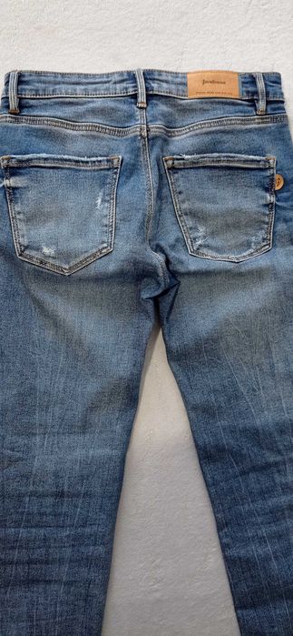 Jeansy rurki niebieski