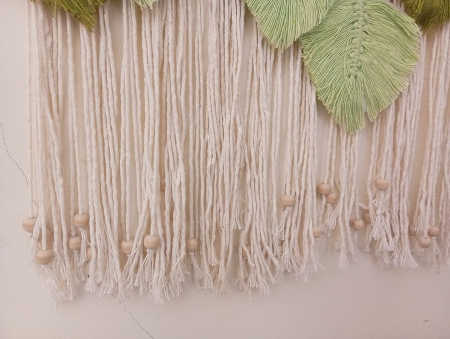 Macramé. Decoração de parede.