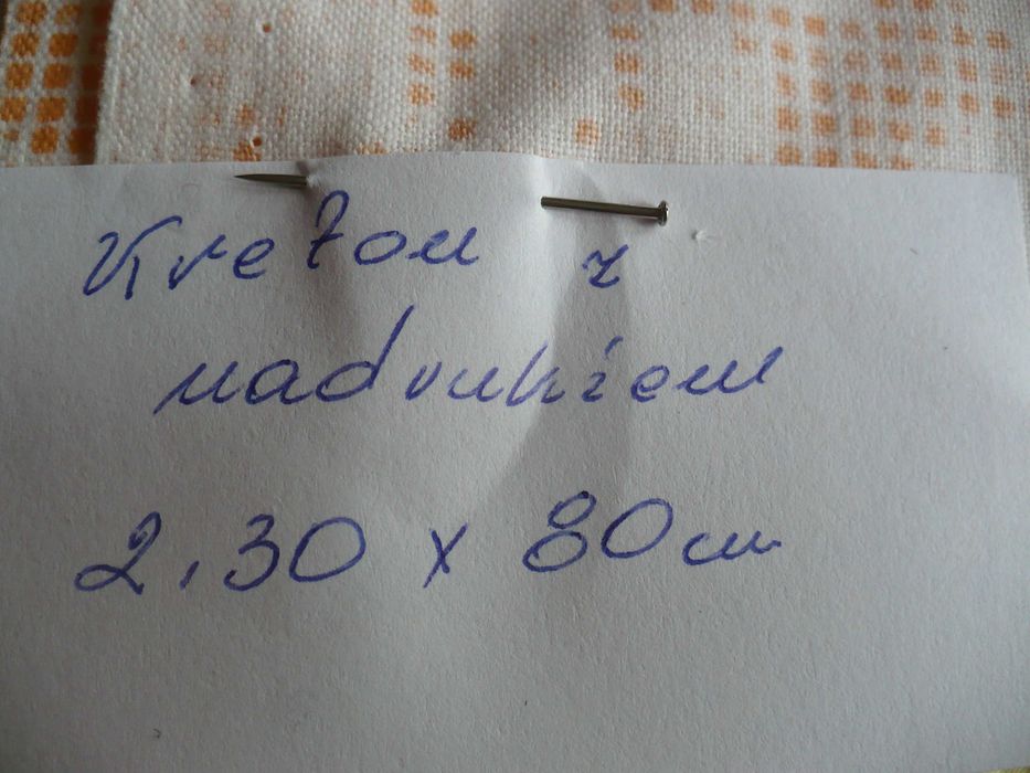 Dwa kupony tkaniny bawełnianej