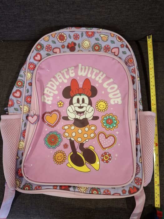 Mochila escolar+Lancheira e OFERTA de estojo duplo Minnie Mouse