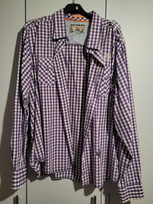 Koszula niebieska w kratkę