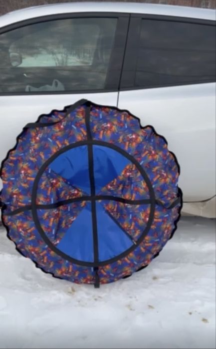 Проф пошив,120 см 4 ручки тюбінг,тюбінг для снега,тюбинг,таблетка