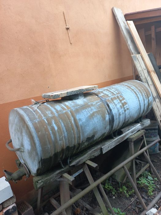 Beczka na wodę ocynk beczkowóz PRL