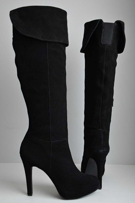 MUSZKIETERKI szpilki kozaki za kolano Jessica Simpson SUPER ZAMSZ 41