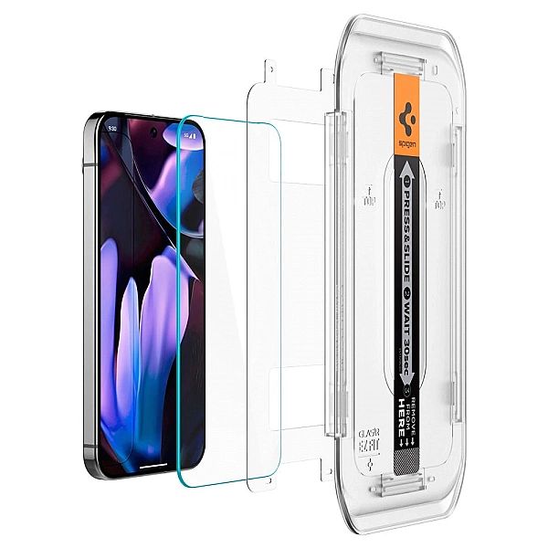 Szkło hartowane Spigen Glas.tR EZ Fit z aplikatorem na Google Pixel 9