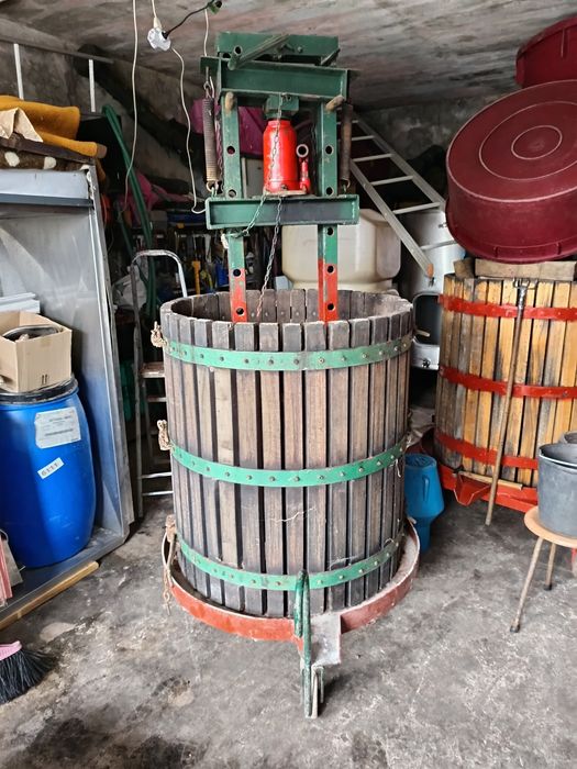 Prensa hidráulica de vinho uvas