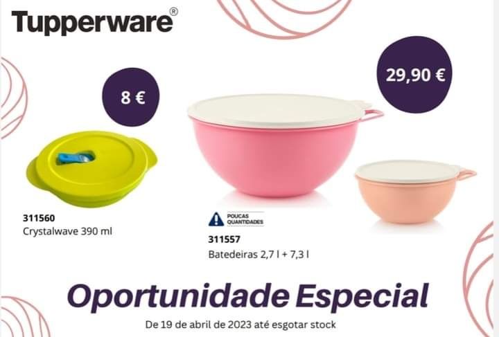 Artigos Tupperware para venda