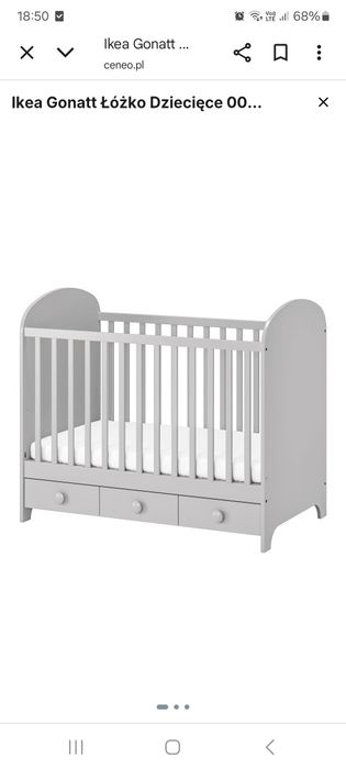 Łóżeczko Ikea Gonat